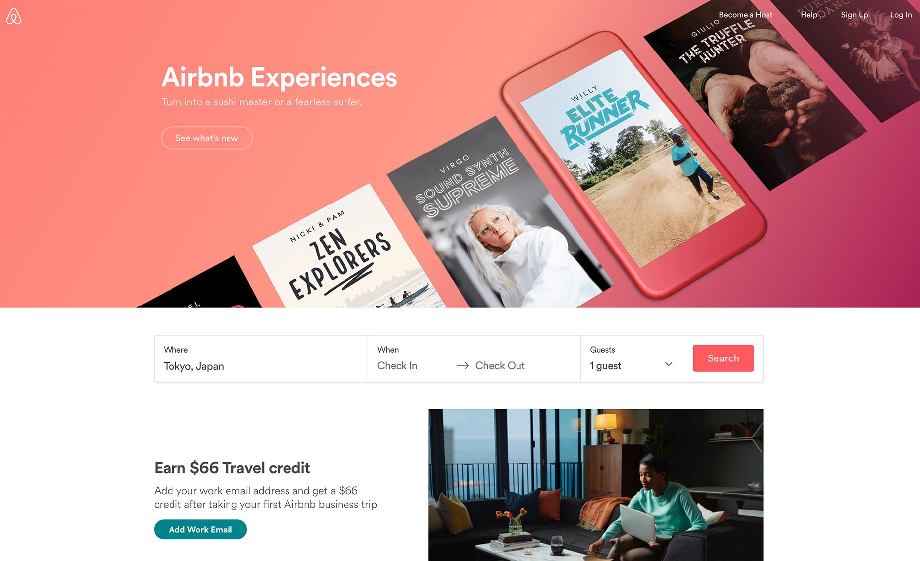 How to Succeed With Design Thinking airbnb-home-page