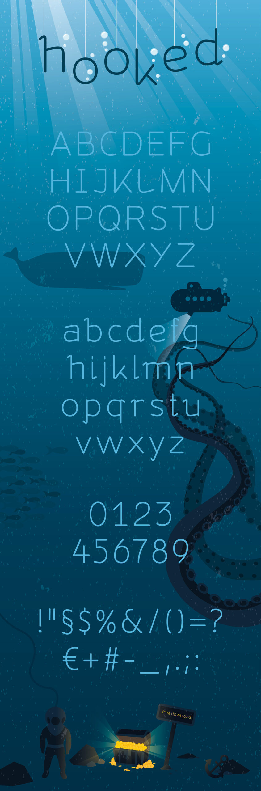 Free Download: hooked Typeface hook1