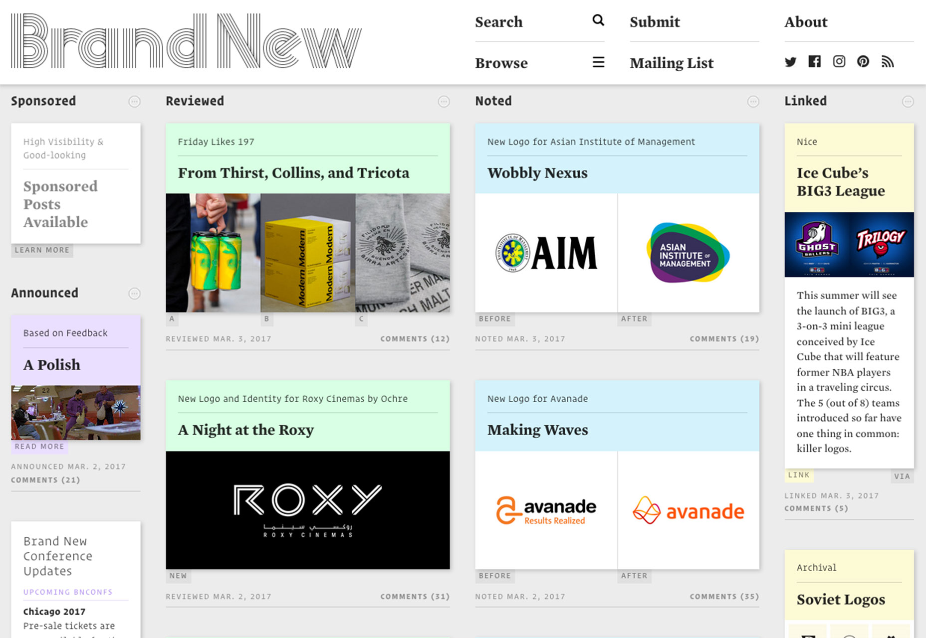 What’s New for Designers, March 2017 brandnew
