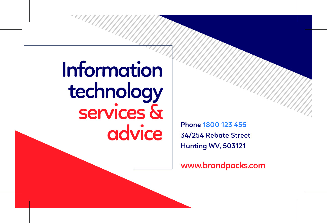 Free Download: 11 Unique Templates from BrandPacks IT Services Business Card 02