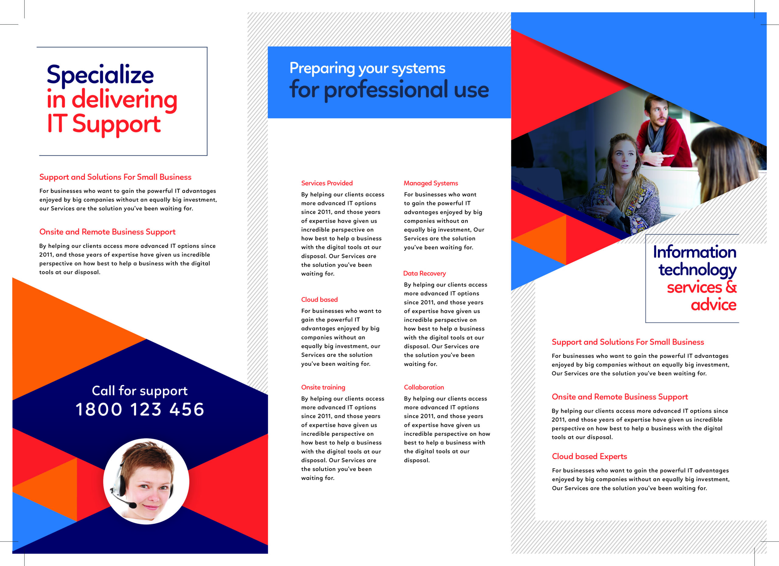 Free Download: 11 Unique Templates from BrandPacks American Diner Tri-fold inside