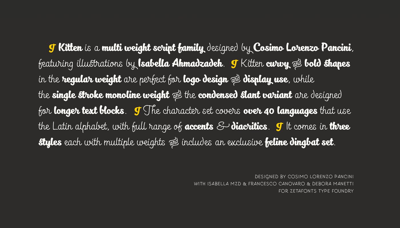 Free Download: Kitten Typeface Family k2