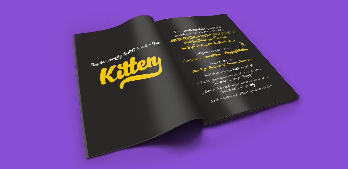 Free Download: Kitten Typeface Family k14