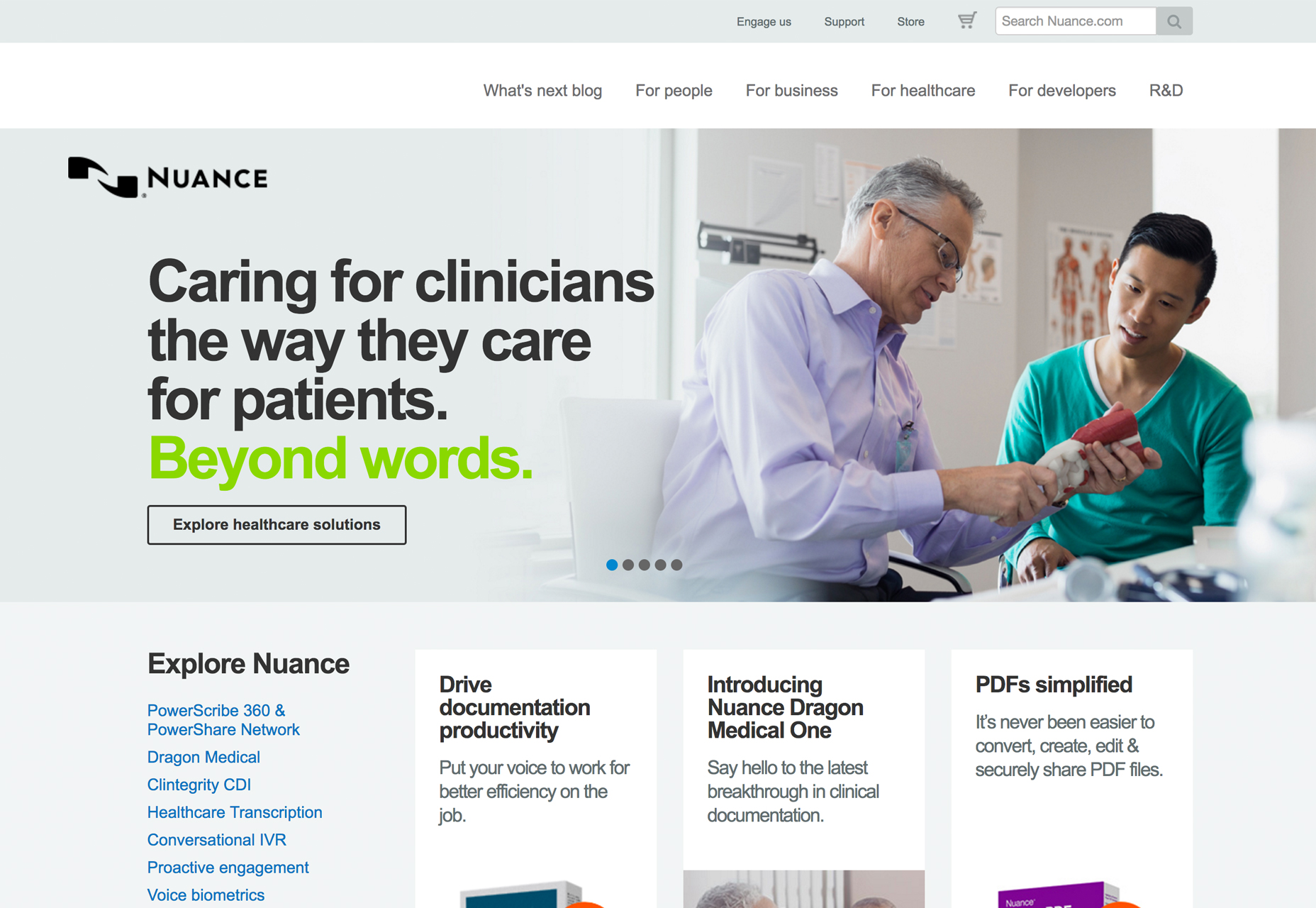 How to visualize a startup’s USP startup-web-design-inspiration-nuance-medical