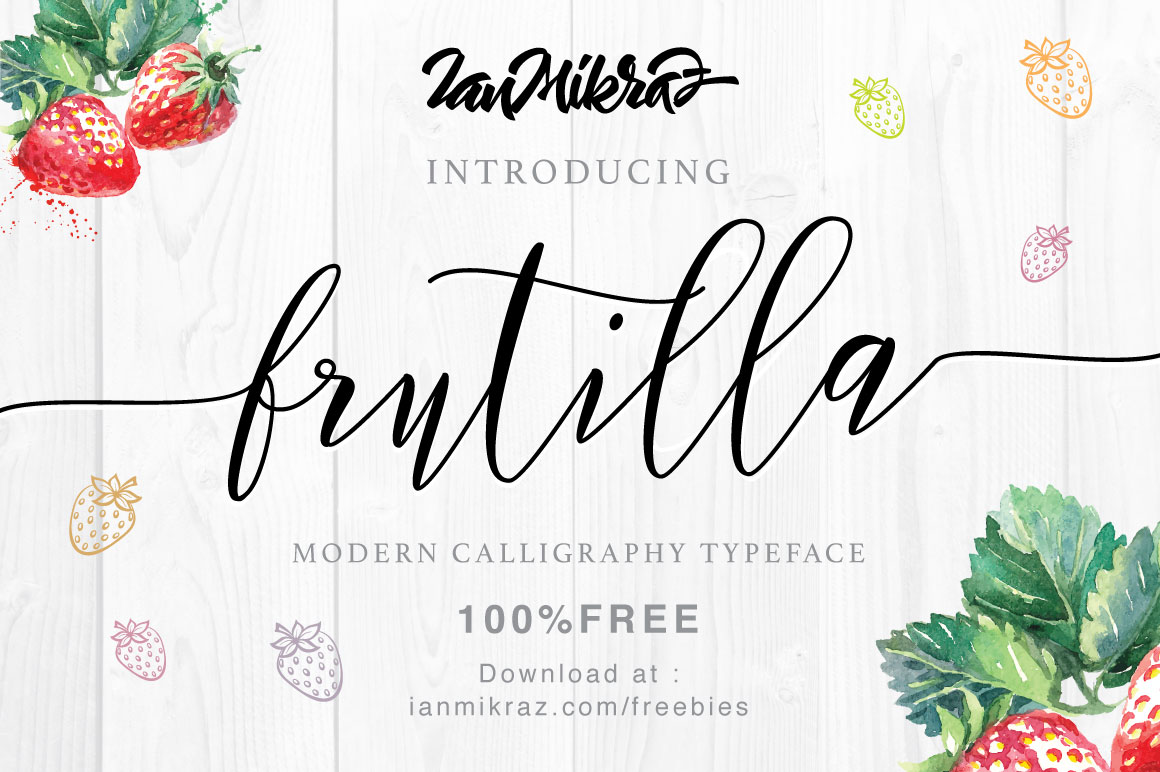 Free Download: Frutilla Script frutilla-01