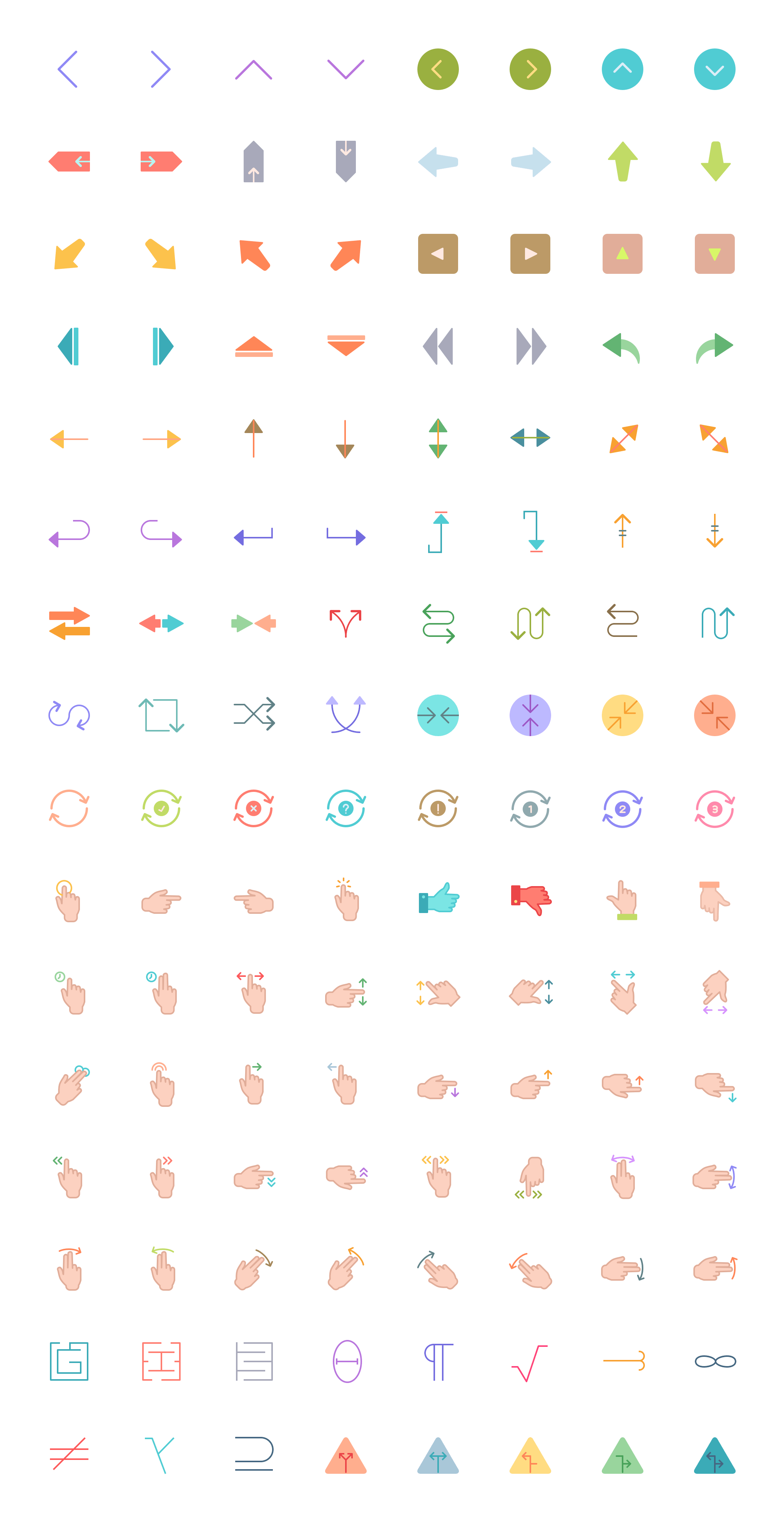 Free Download: 120+ Interaction Icons inter