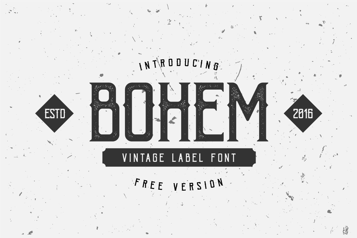 Free Download: Bohem Font bohem-free01