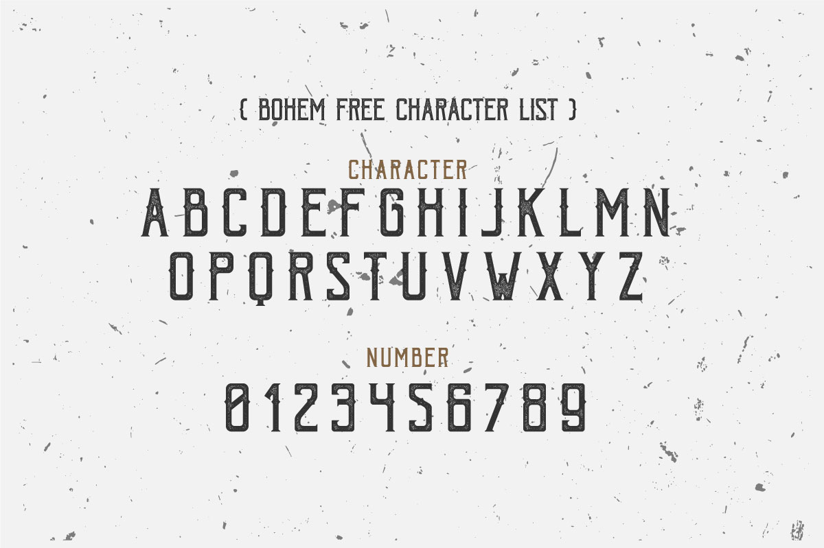 Free Download: Bohem Font bohem-free02