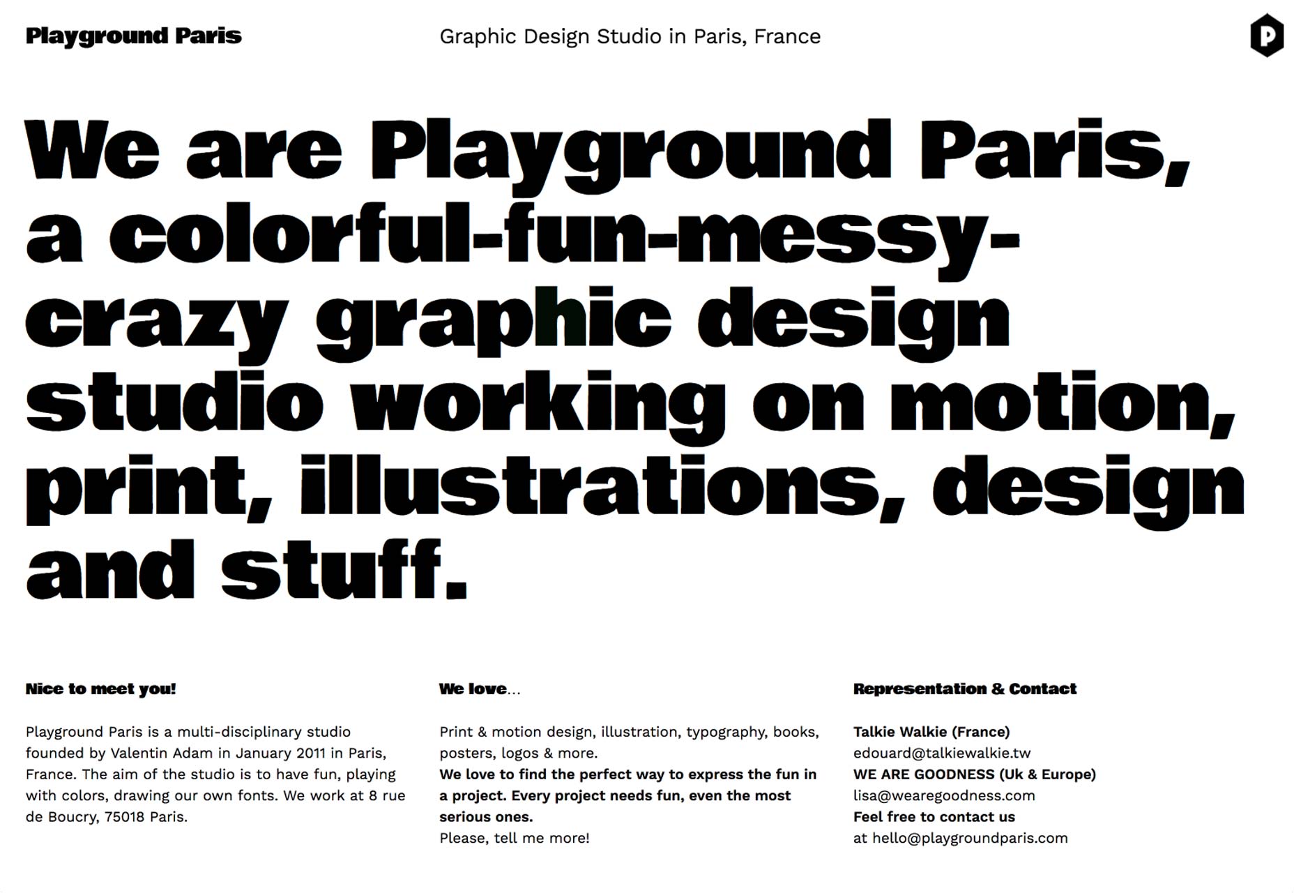 75+ type driven sites playgroundparis