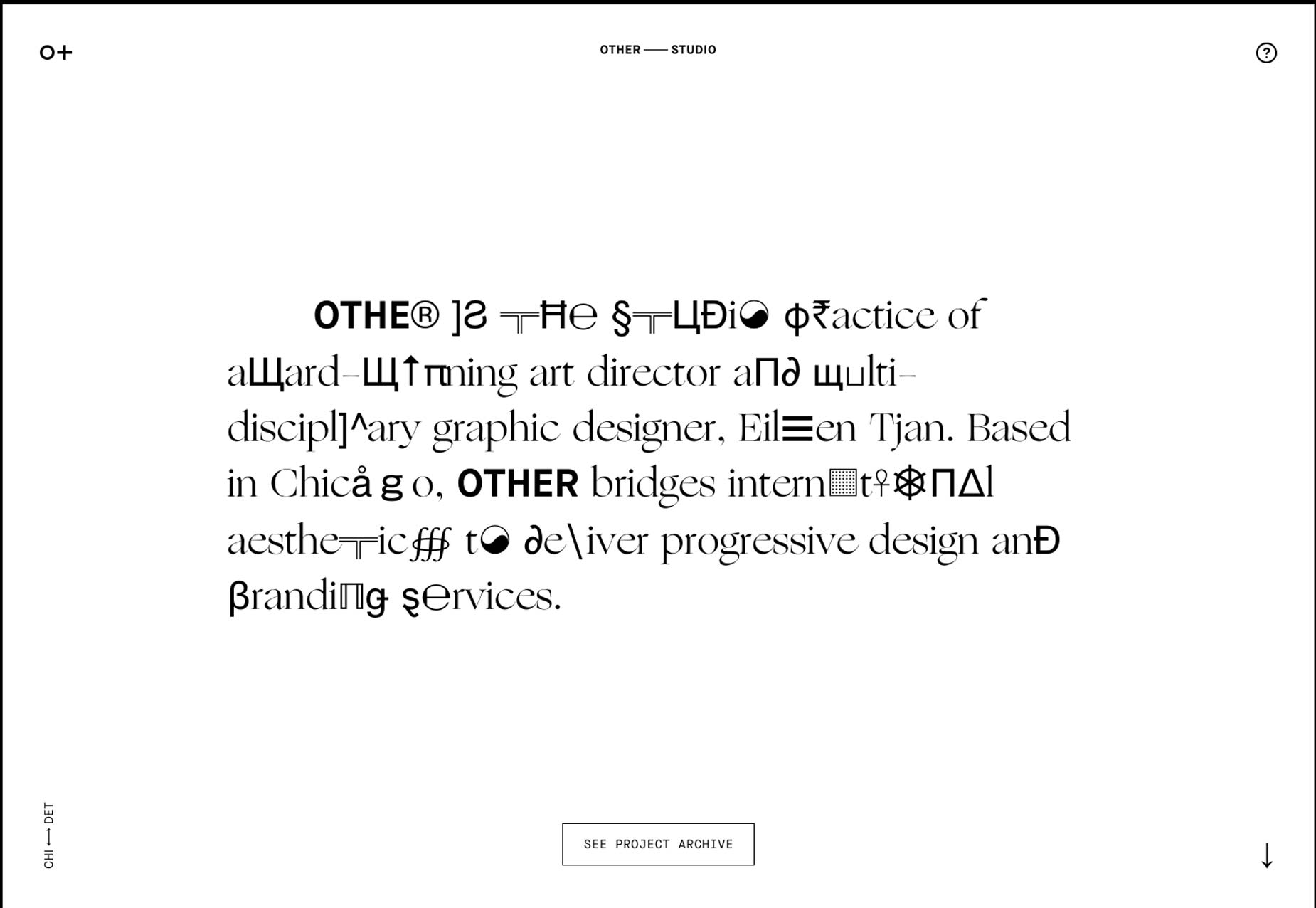 75+ type driven sites otherstudio