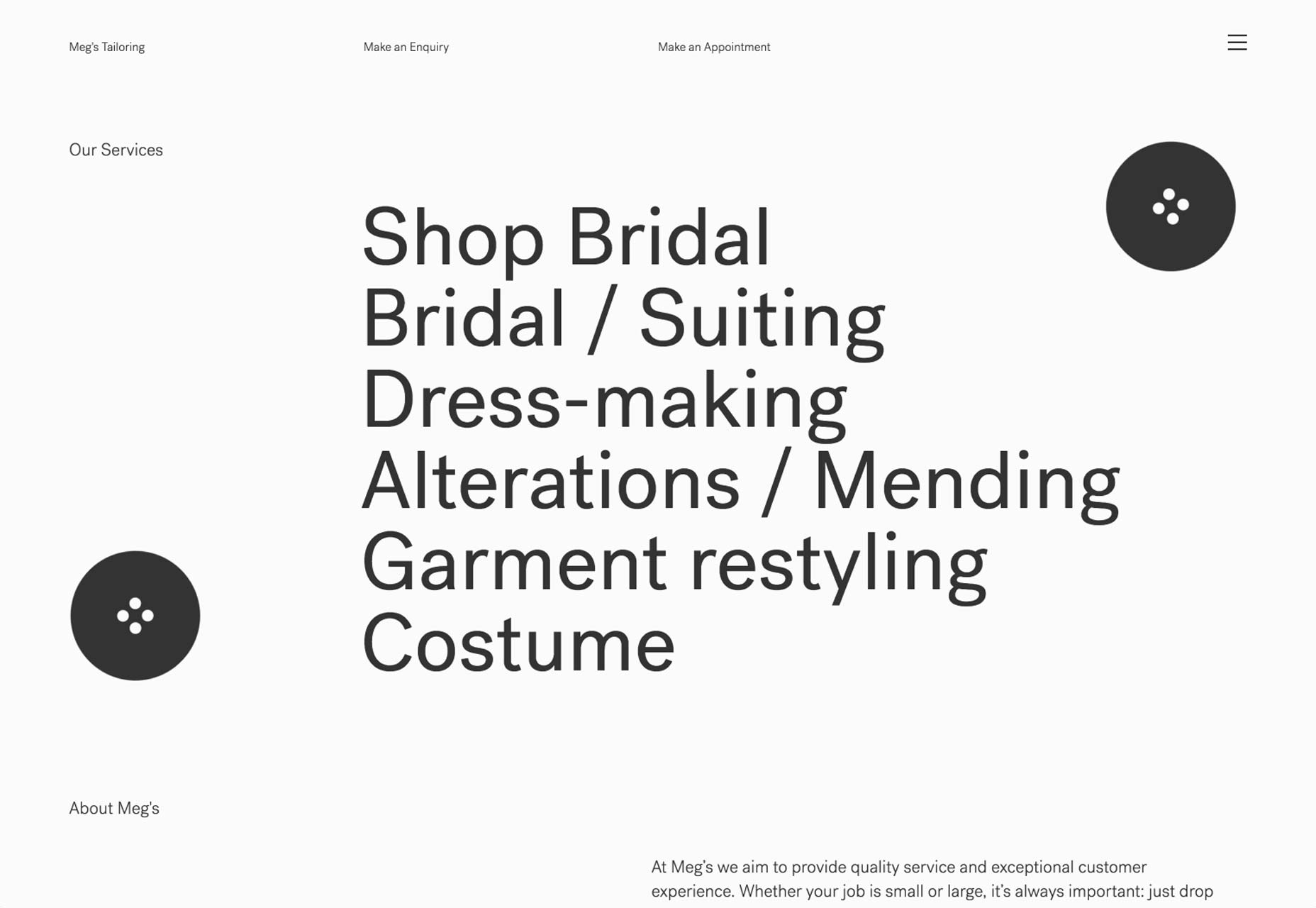 75+ type driven sites megstailoring