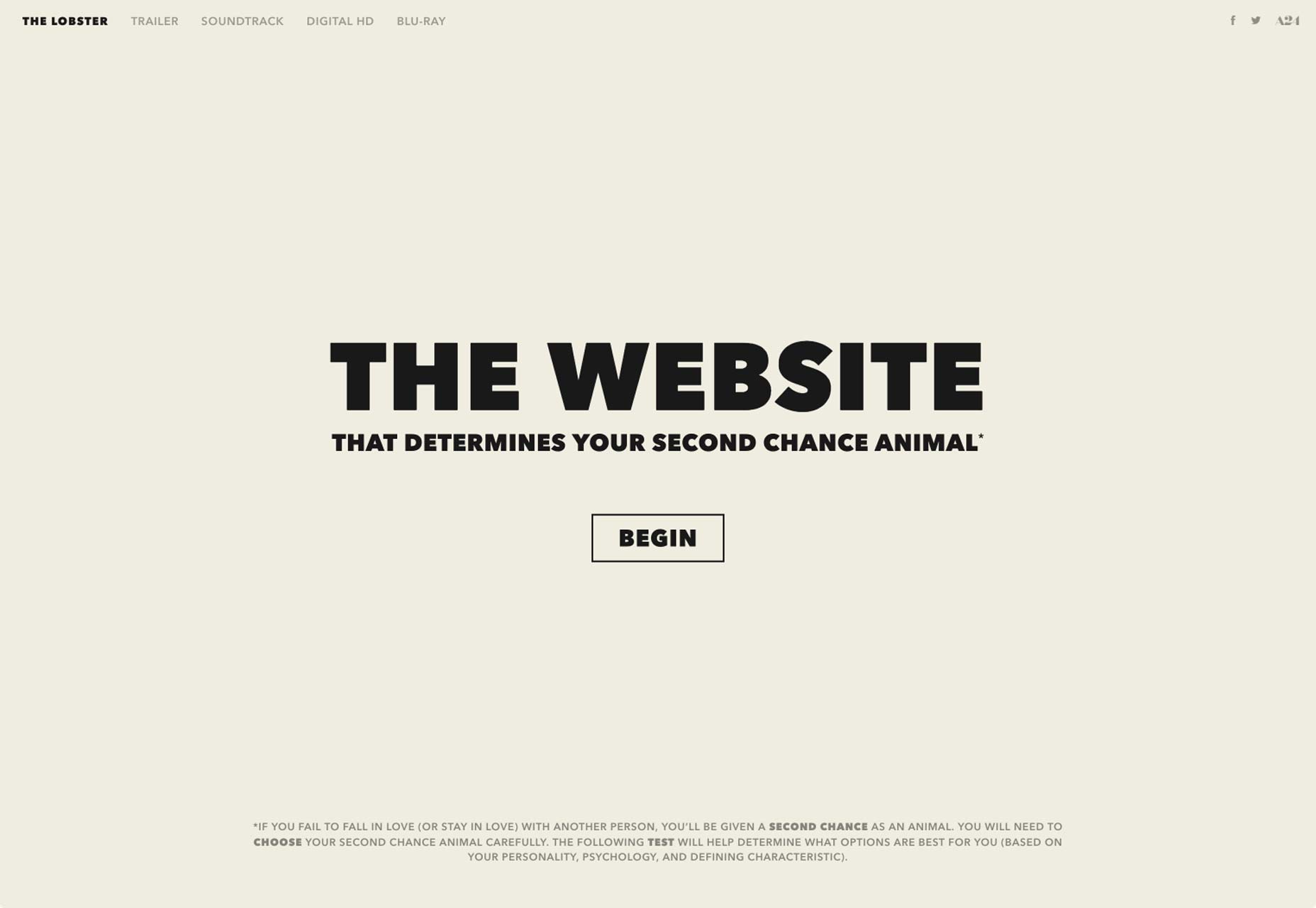 75+ type driven sites thelobstermovie