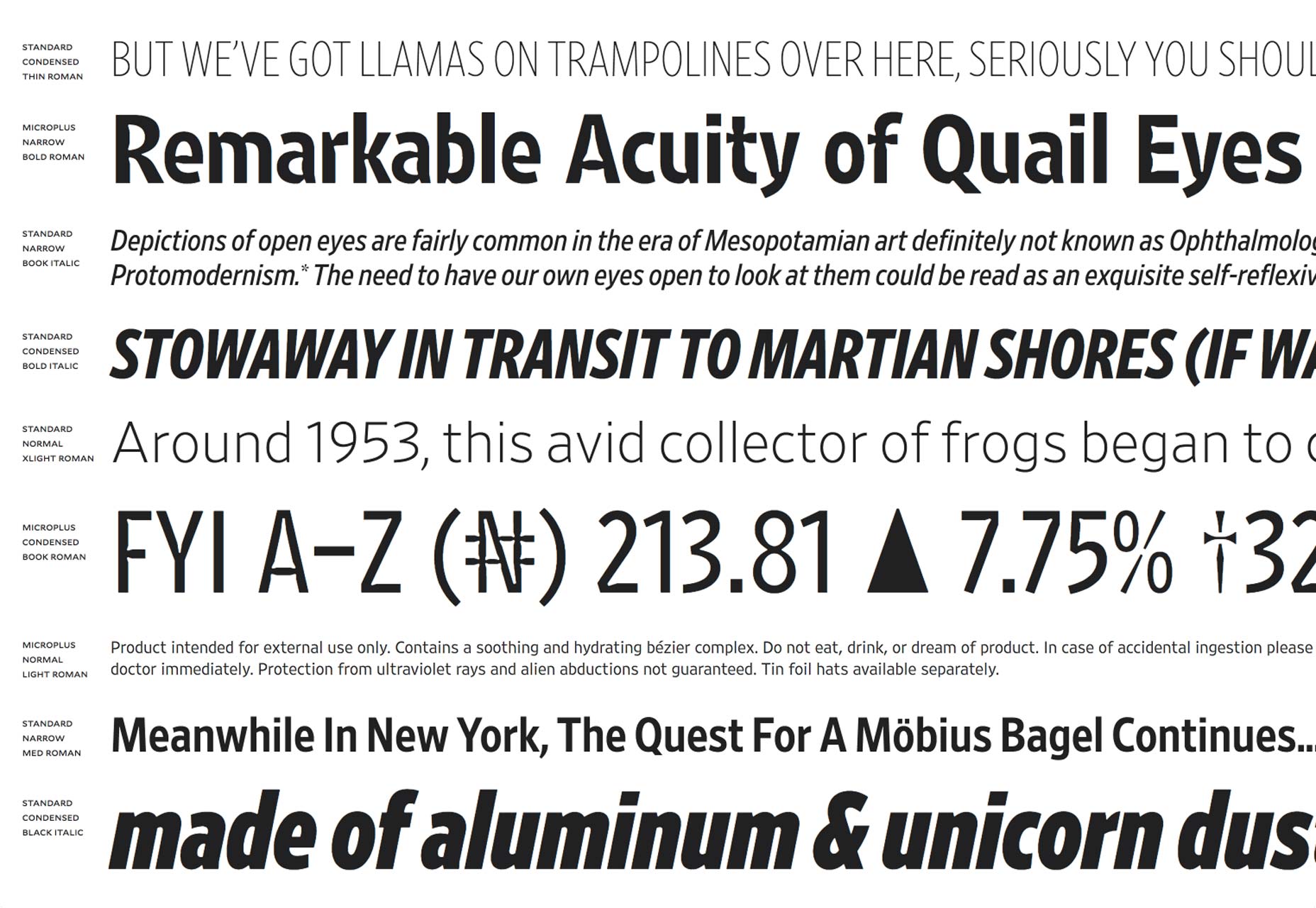 75+ type driven sites frerejones