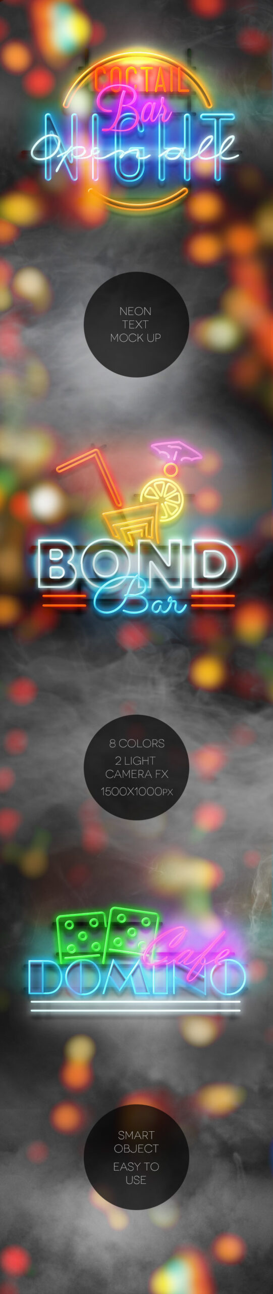 Free Download: Neon Text Mockup neon1