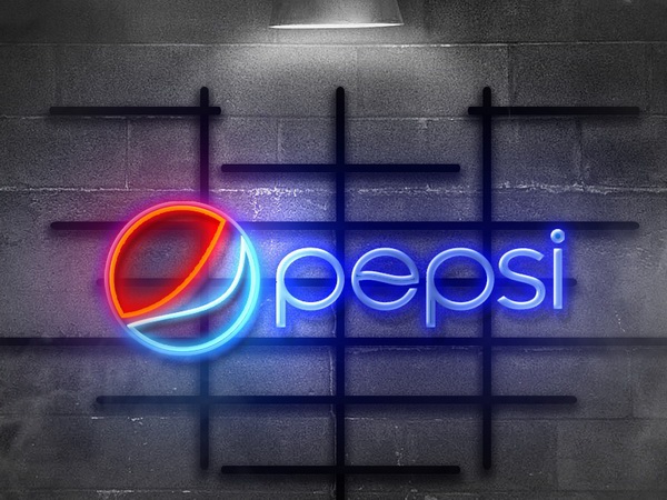 Free Download: Neon Text Mockup neon7