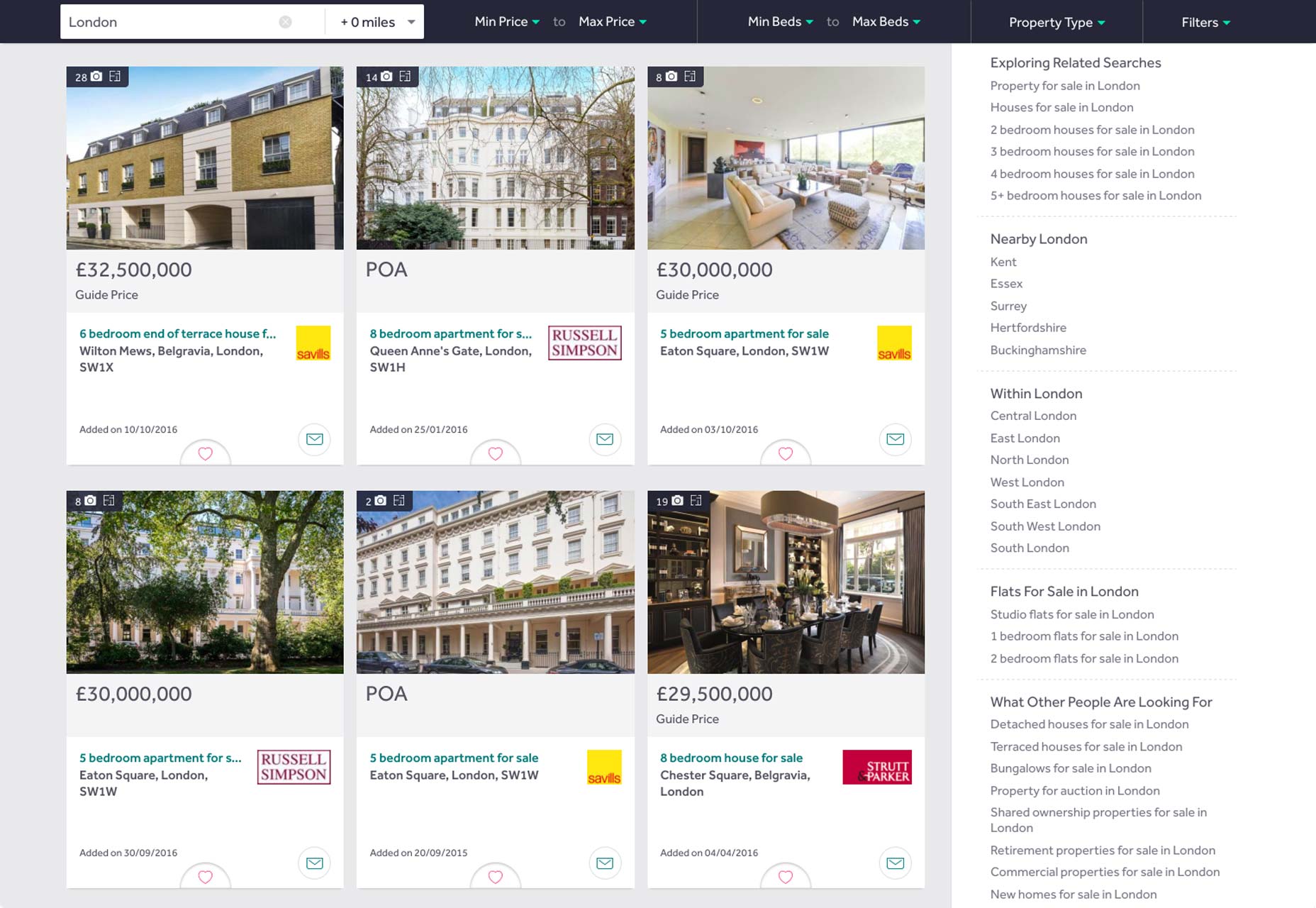 50 creative card UI designs rightmove
