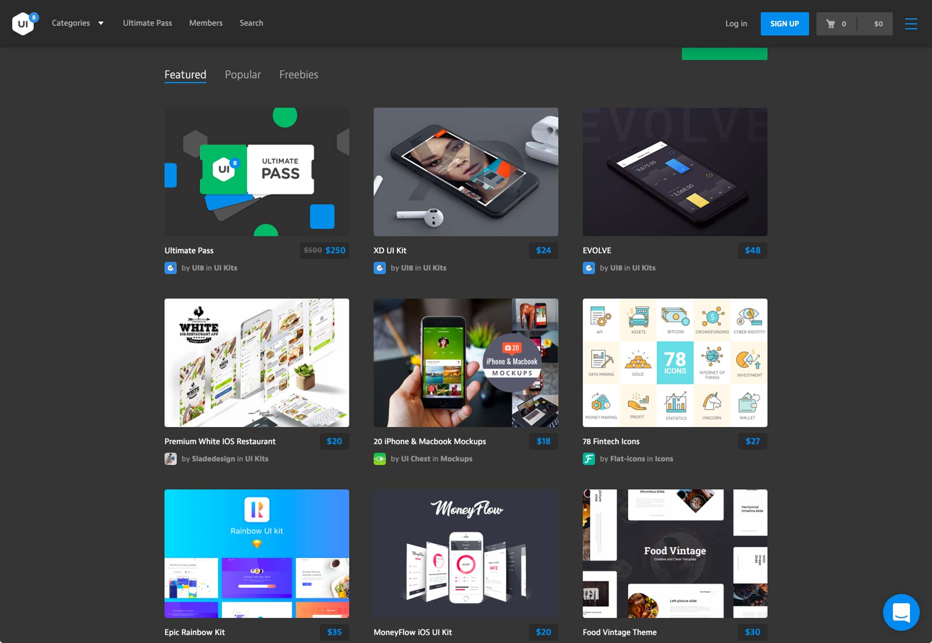 50 creative card UI designs ui8