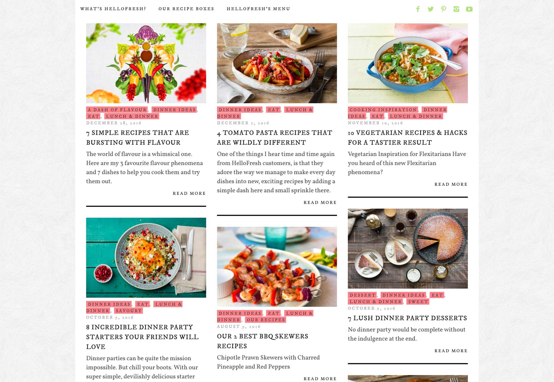 50 creative card UI designs hellofresh