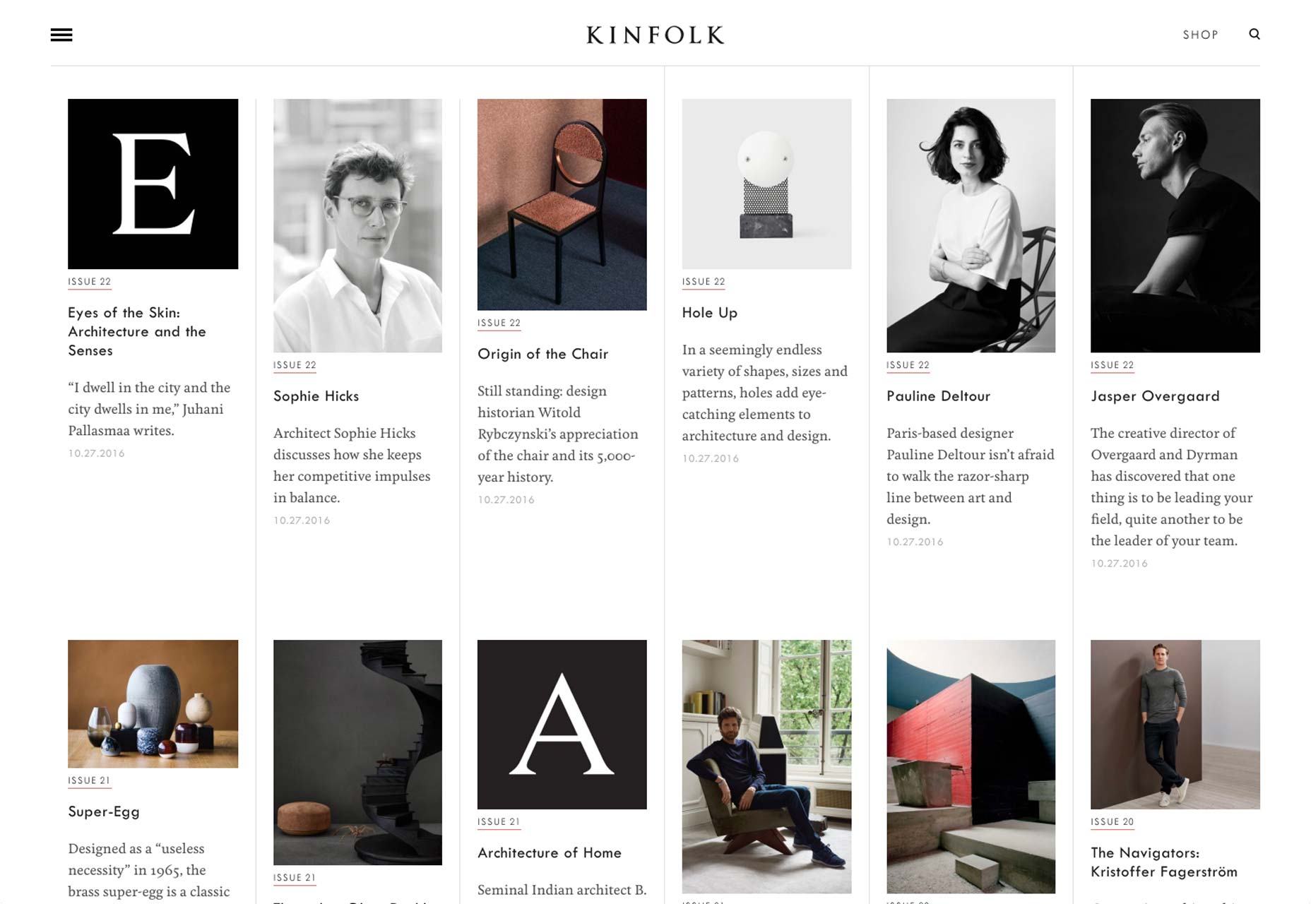 50 creative card UI designs kinfolk