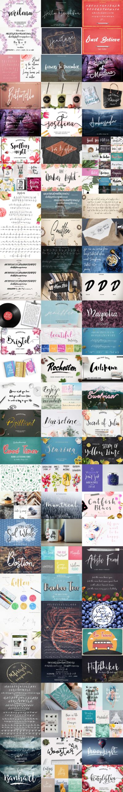 Deal: 42 professional fonts from Mellow Design Lab preview