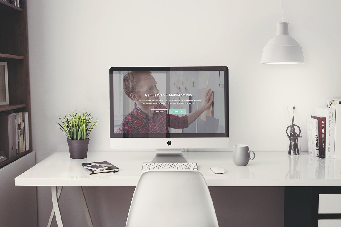 Free Download: Genius - Minimal HTML Template genius-preview-two