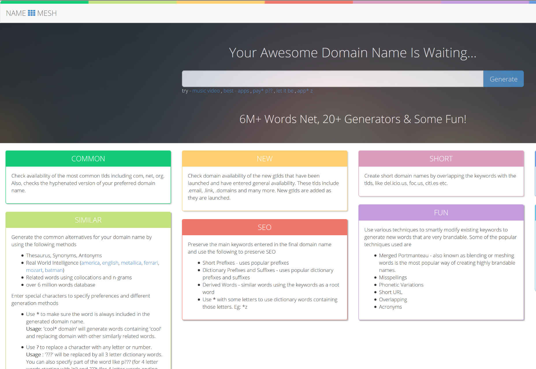 14 simple tools for picking the perfect domain namemesh