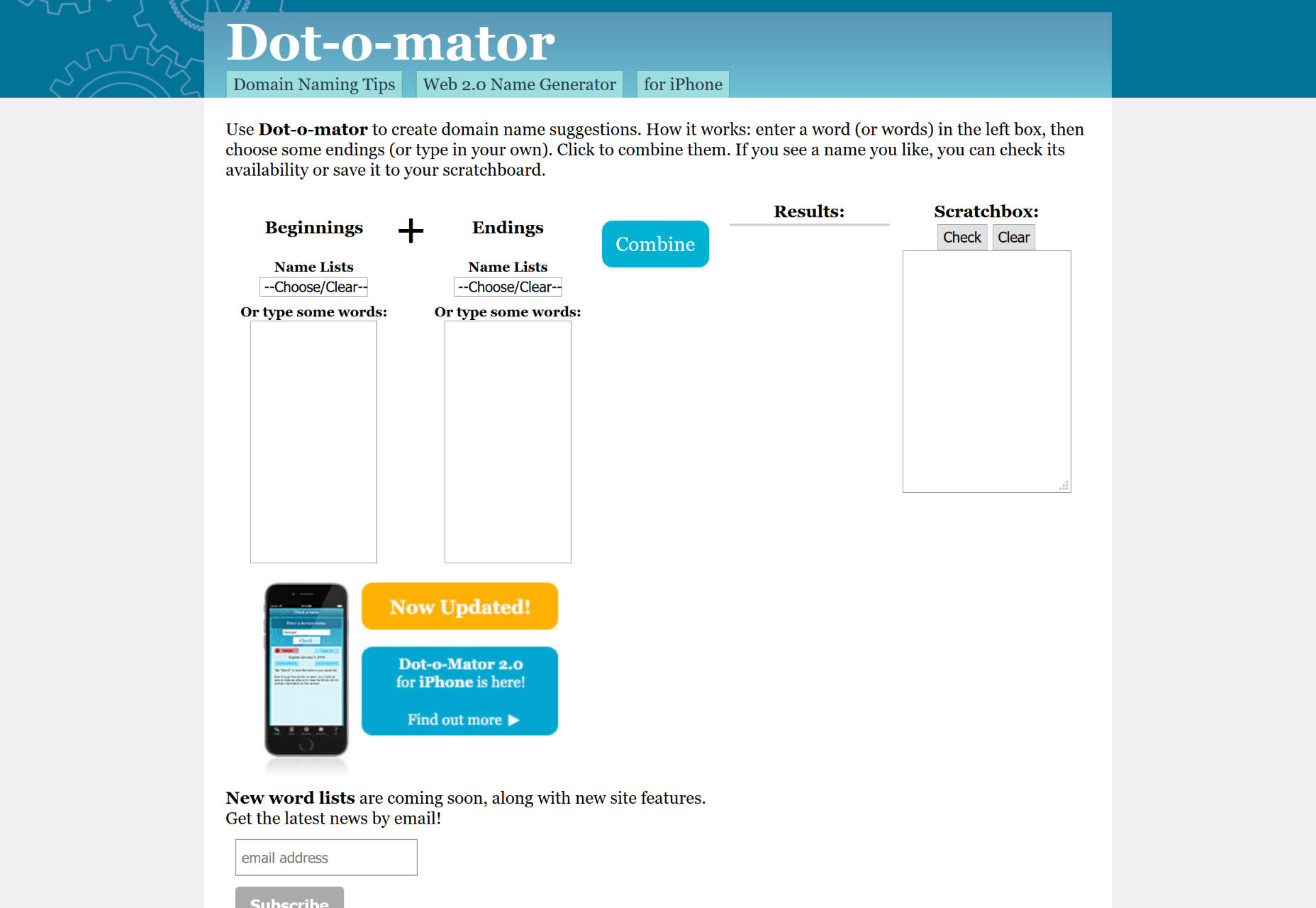 14 simple tools for picking the perfect domain dotomator