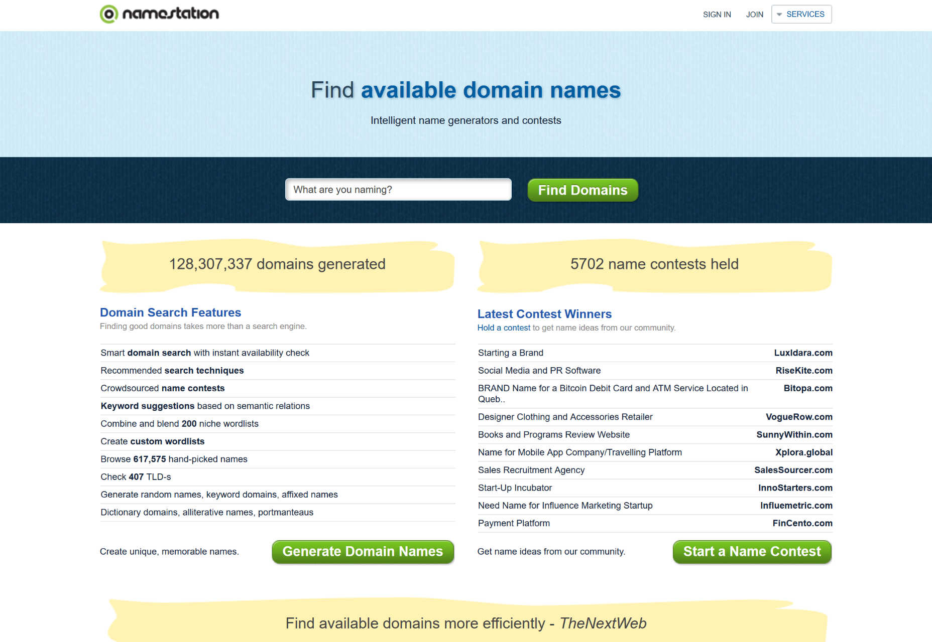 14 simple tools for picking the perfect domain namestation