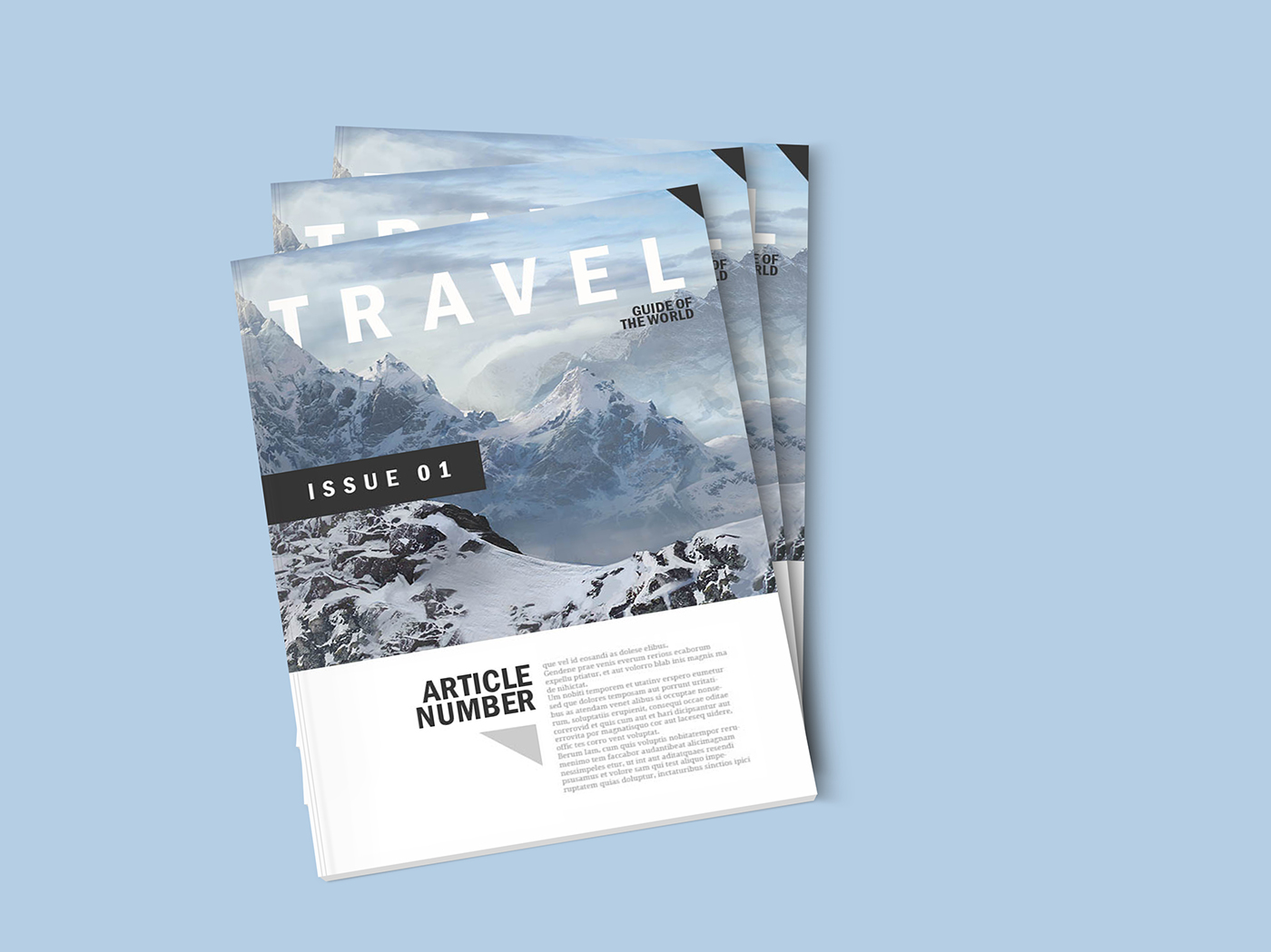 Free Download: Magazine Mockup Template q5