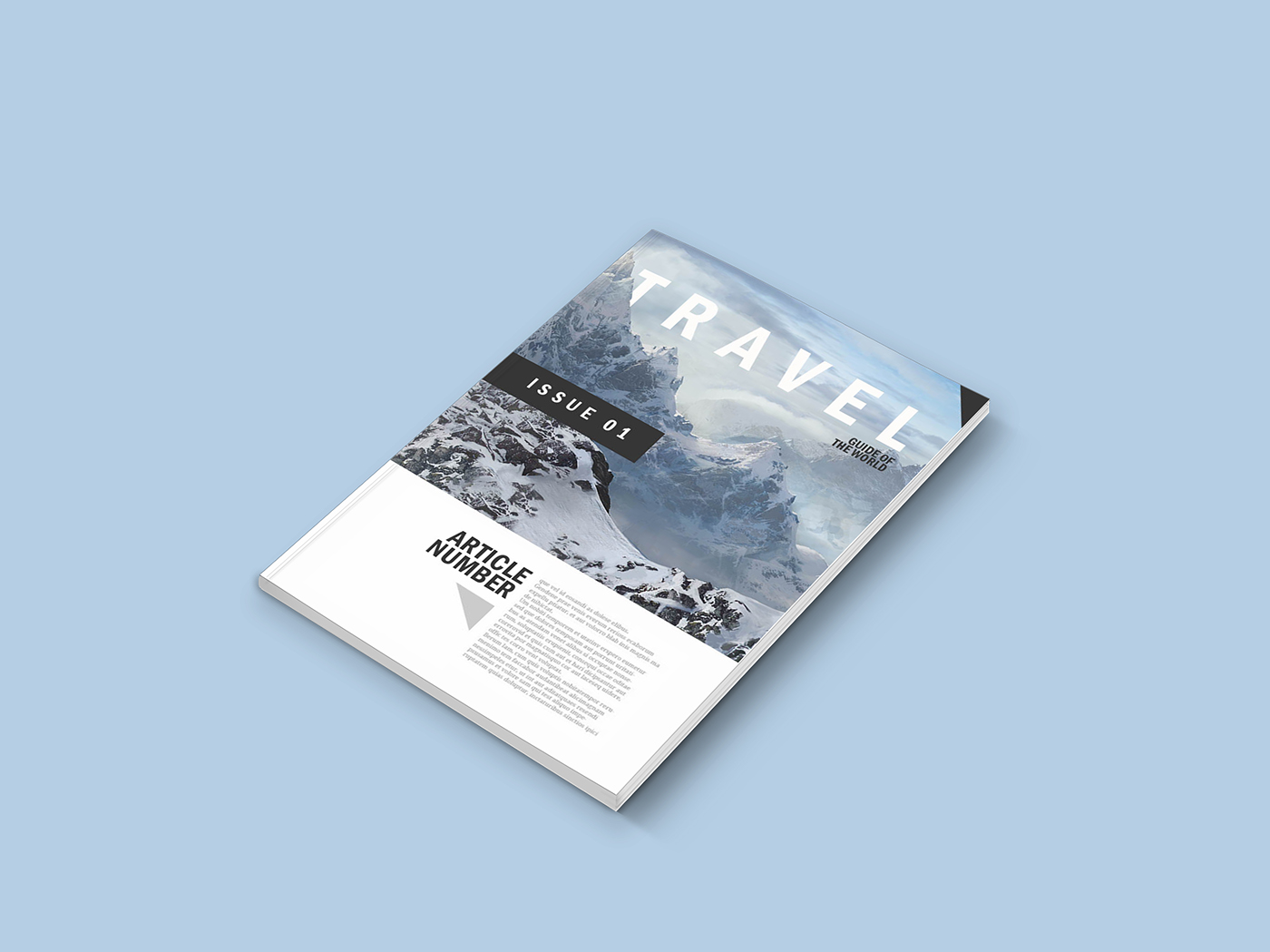 Free Download: Magazine Mockup Template q6