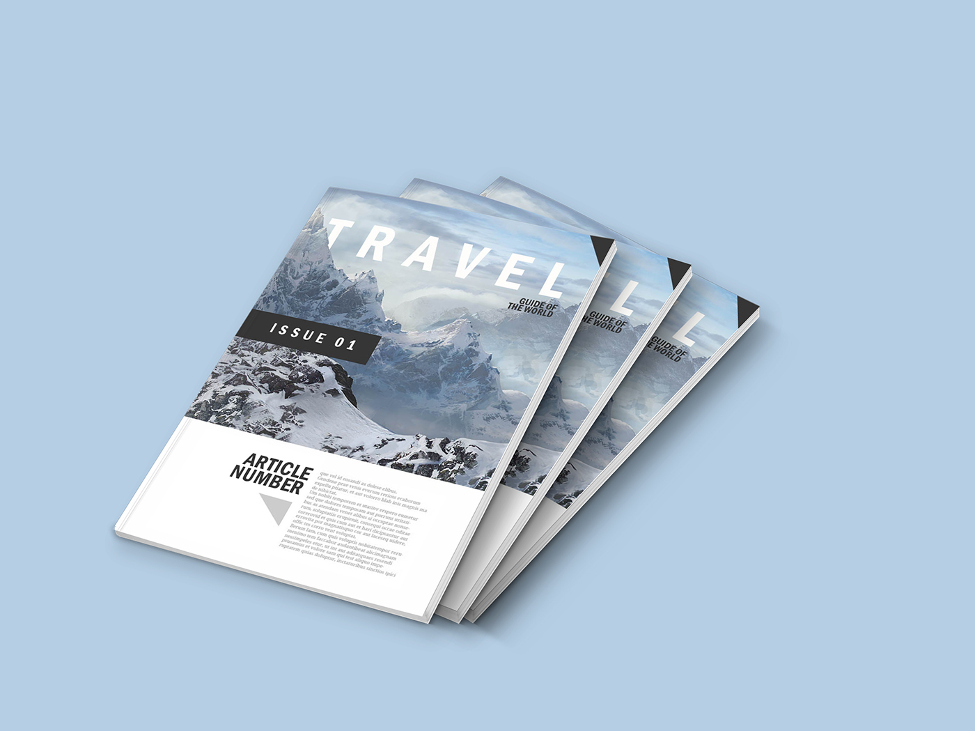 Free Download: Magazine Mockup Template q8