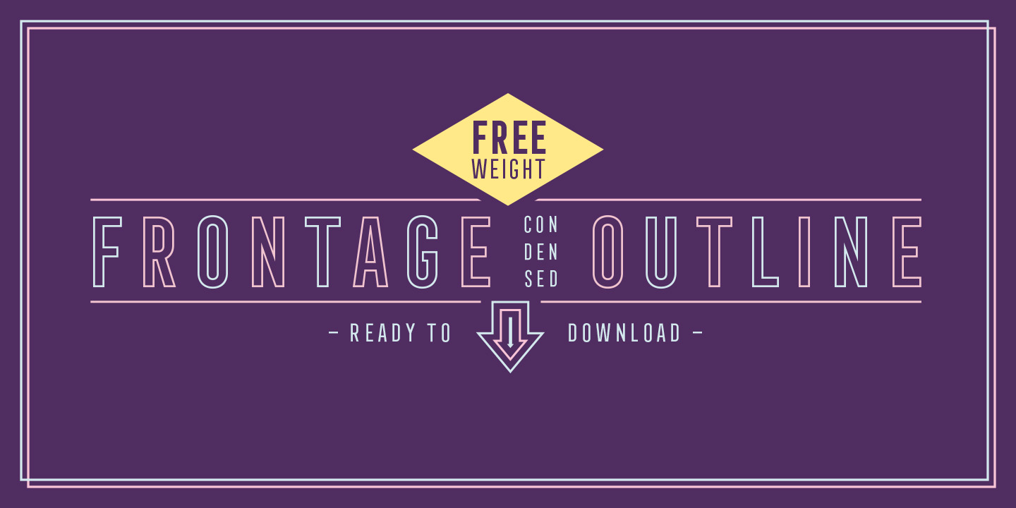 Free Download: Frontage Condensed Outline frontagecondensedoutline1