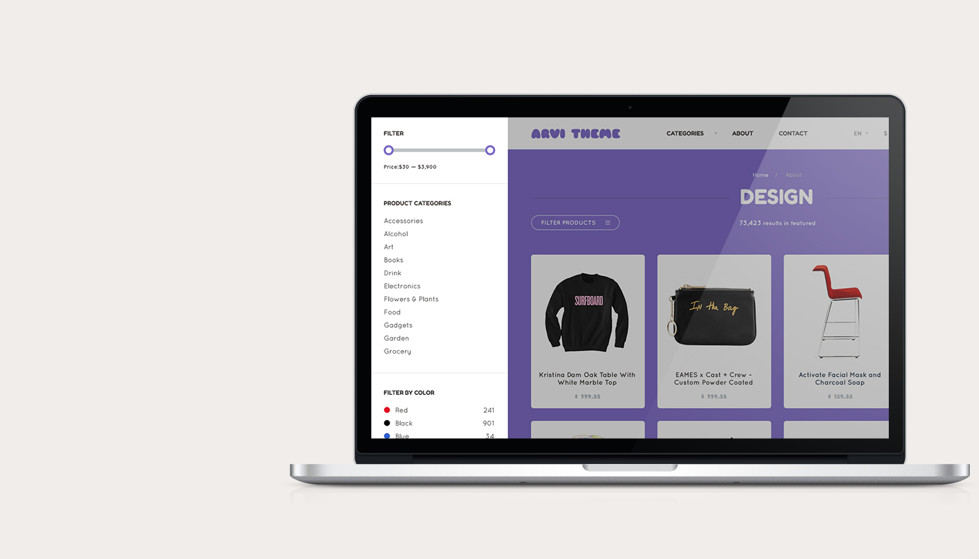 Free Download: Arvi PSD Template arvi4