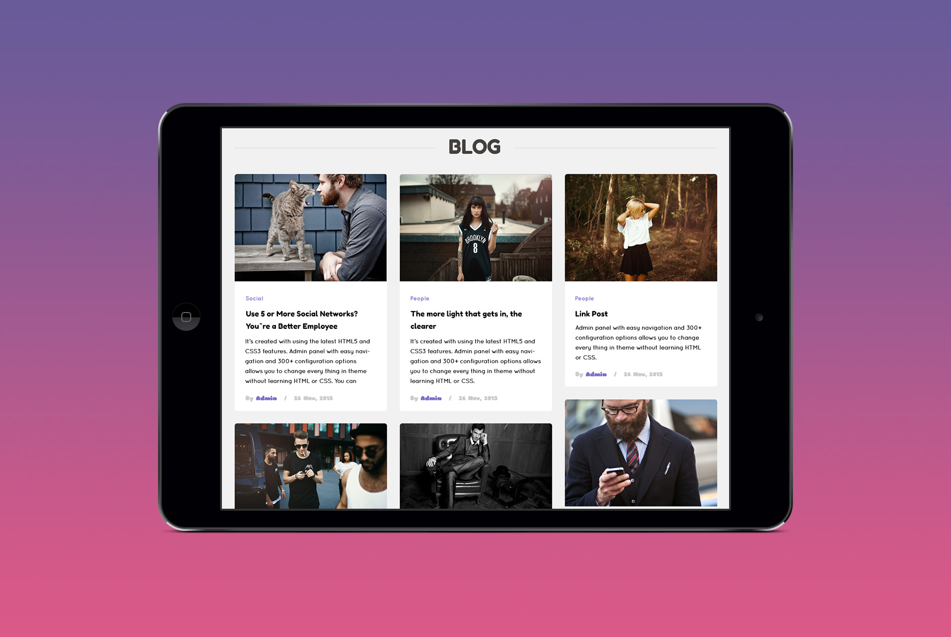 Free Download: Arvi PSD Template arvi9