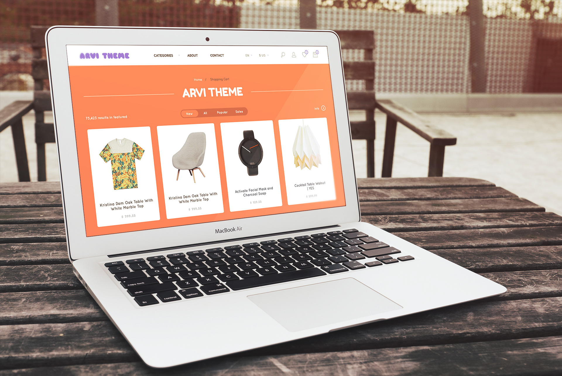 Free Download: Arvi PSD Template arvi12