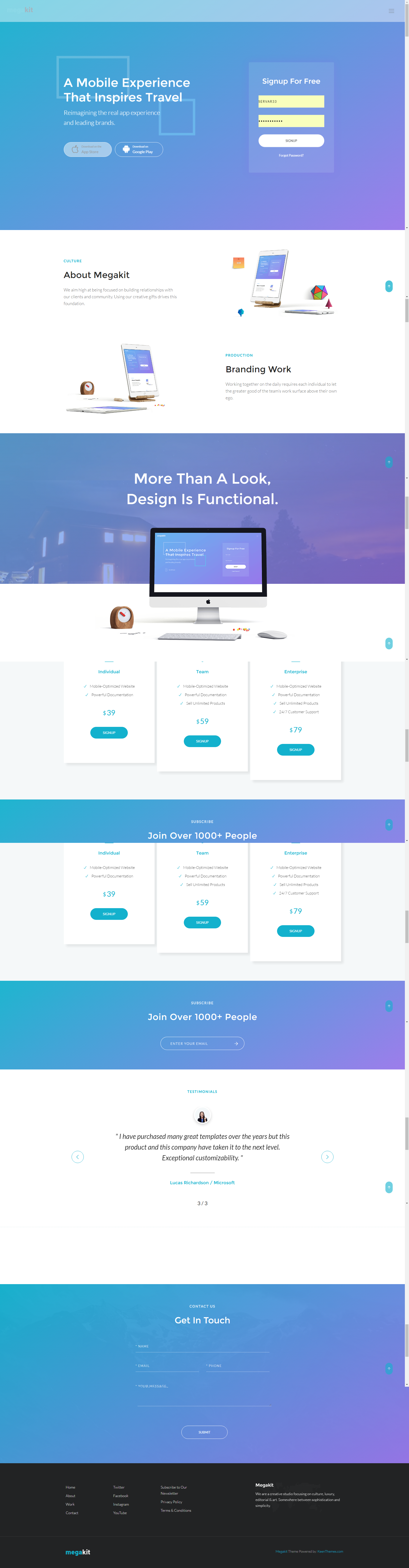 Free Download: Ultimate Multi-Purpose Bootstrap Site Template app_landing