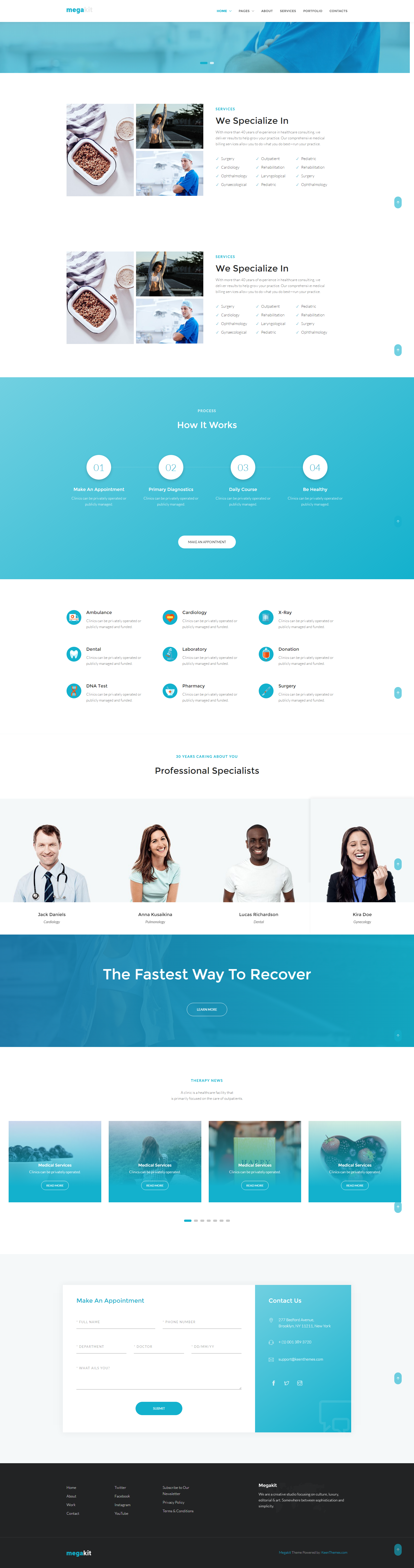 Free Download: Ultimate Multi-Purpose Bootstrap Site Template clinic
