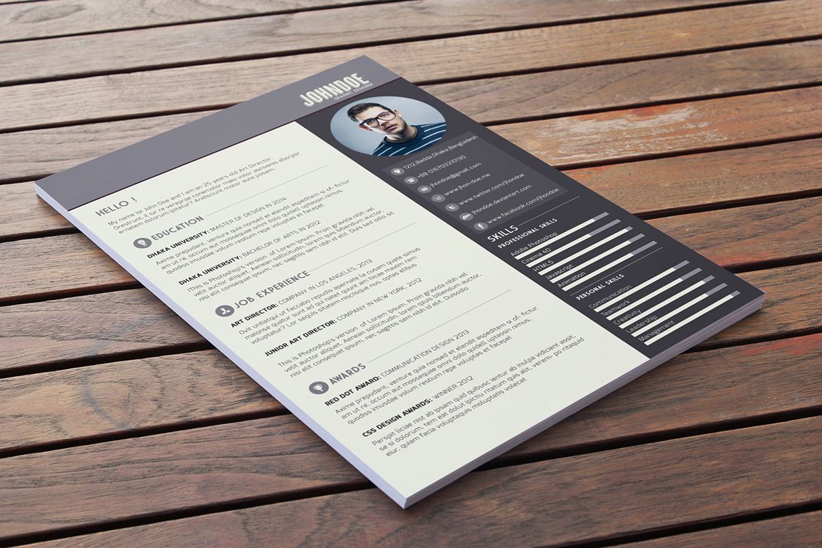 Free Download: Free Resume Template r3
