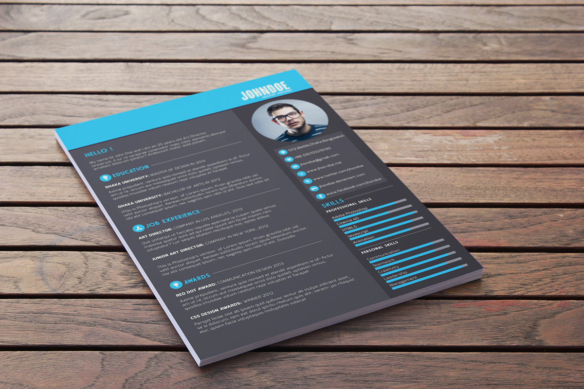 Free Download: Free Resume Template r2