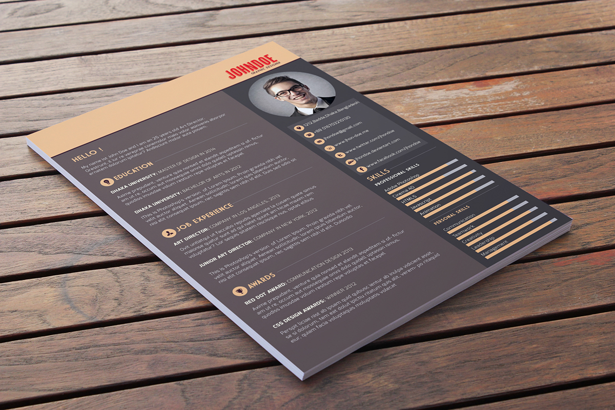 Free Download: Free Resume Template r1