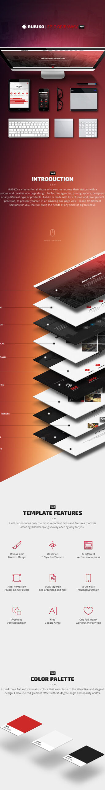 Free Download: RUBIKO PSD Template ru1