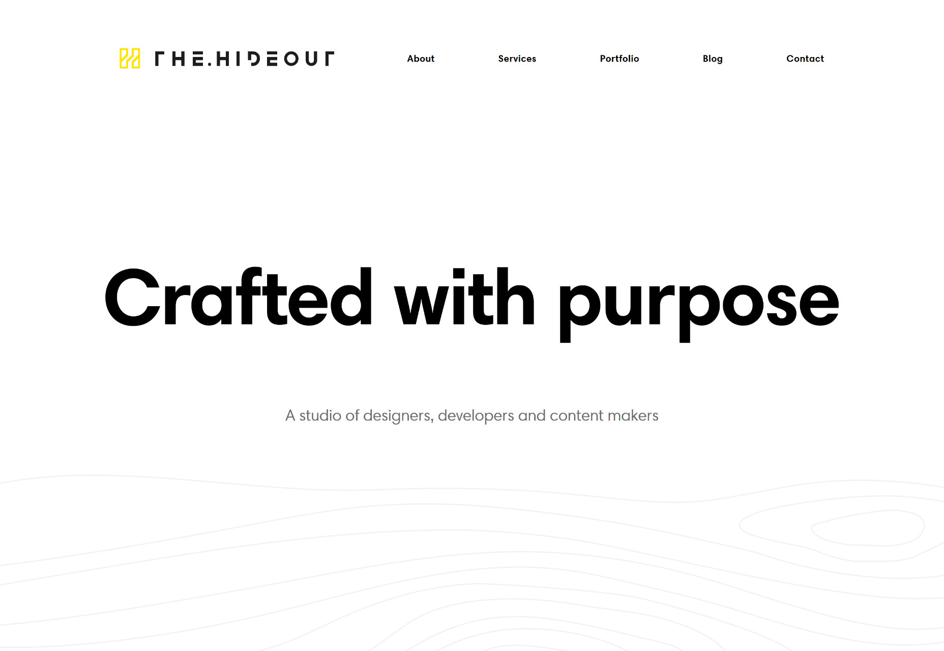 The best new portfolio sites, November 2016 18-thehideout