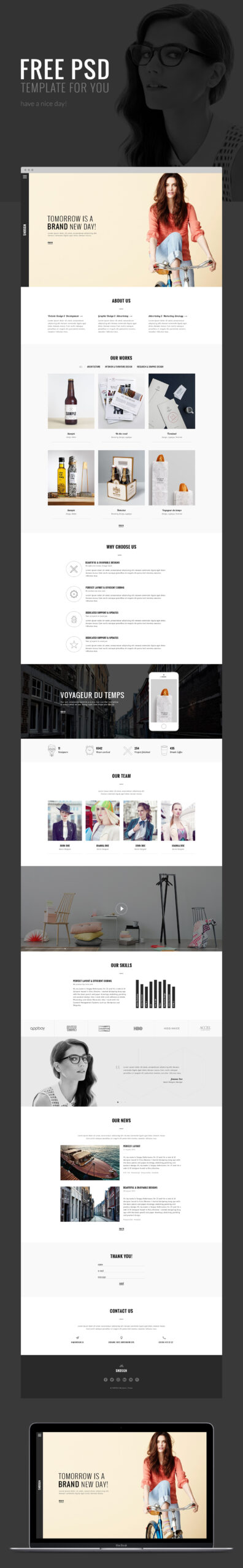 Free Download: SNDSGN Template free-psd-sn