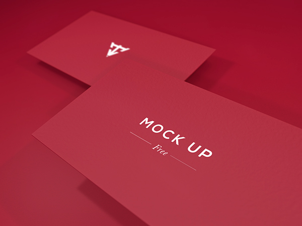 Free Download: 6 Business Cards Mock Up m1
