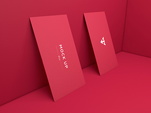 Free Download: 6 Business Cards Mock Up m2
