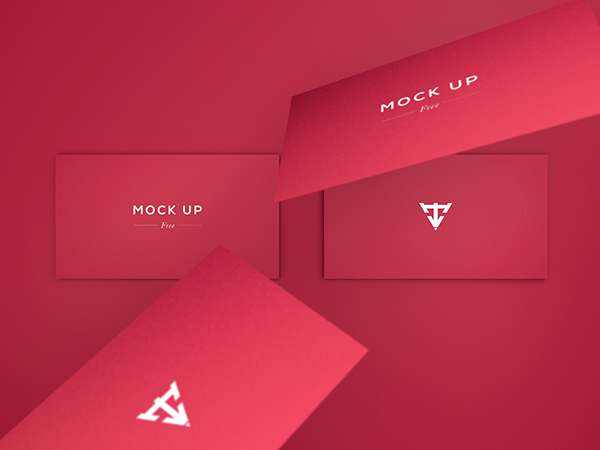Free Download: 6 Business Cards Mock Up m3