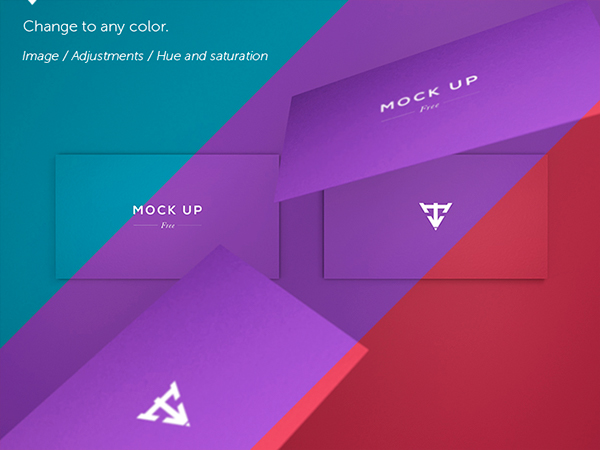 Free Download: 6 Business Cards Mock Up m7