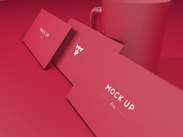 Free Download: 6 Business Cards Mock Up m5