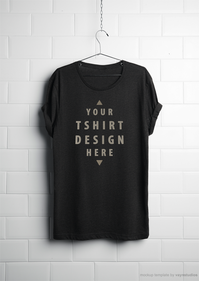 Free Download: Realistic Hanging T-Shirt Mockup t2