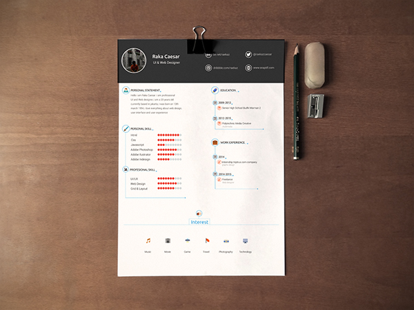 Free Download: CV Template 1cv